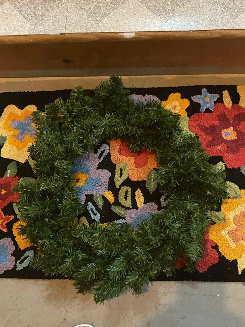 Green Artificial Holiday Wreath - Classic Evergreen
